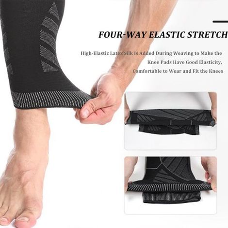 Irovami Manches de compression jambe complète , Pair taille L – Antidérapant, pour squat, musculation, récupération (1/4)