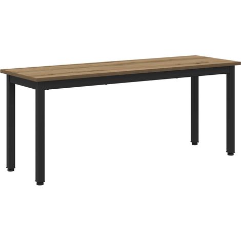 Banco Roble Artesanal 110 x 35 x 45 cm Madera de ingeniería vidaXL