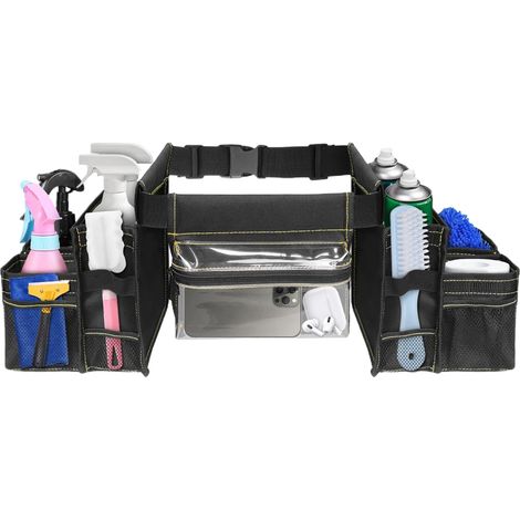 Ceinture Porte-Outils Sac De Rangement Pour Outils De Nettoyage  Multi-poches Réglable pour Universel Entretien Jardinage Menuiserie Électricité Plomberie Nettoyage (1/5)