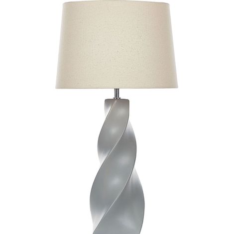 Tischlampe BELAYA Keramik Grau