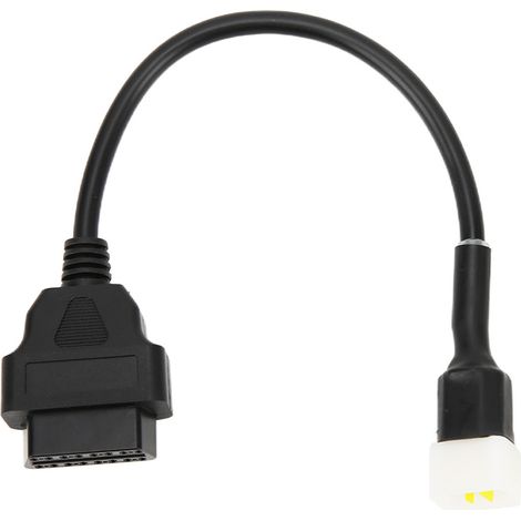 GARRYFIZH Adaptateur de diagnostic OBD2 à aiguille, outil de détection de panne de moteur en plastique pour moto Delphi