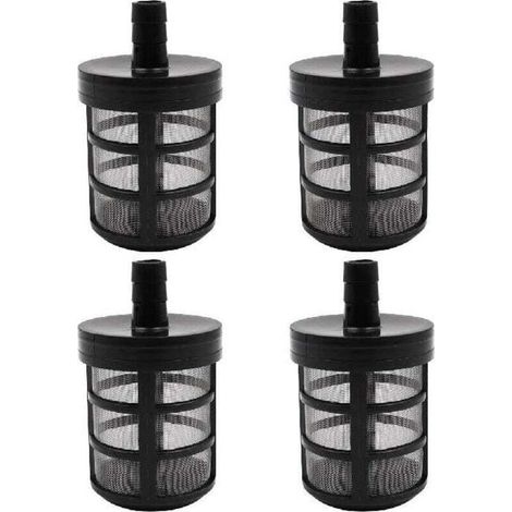 Set di 4 filtri per tubo da giardino, filtri di aspirazione per pompa dell'acqua, filtri per idropulitrice per giardino e cortile, 280 380