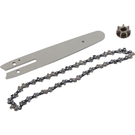 Ensemble Chaîne et Guide pour Mini Tronçonneuse 6 Pouces, Guide 186 mm et Chaîne 230 mm, Accessoires de Coupe et Élagage (1/5)