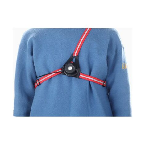 Sangle de randonnée lumineuse et réfléchissante pour une sécurité accrue, version rouge (1/3)