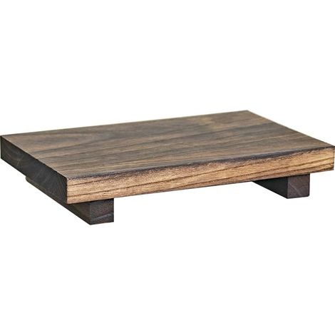 Porte-savon en bois pour évier de cuisine,Plateaux en bois pour comptoir de salle de bain,Support de plantes sur socle,Porte-bougies Porte-savon pour bouteilles,Bougies (1/5)