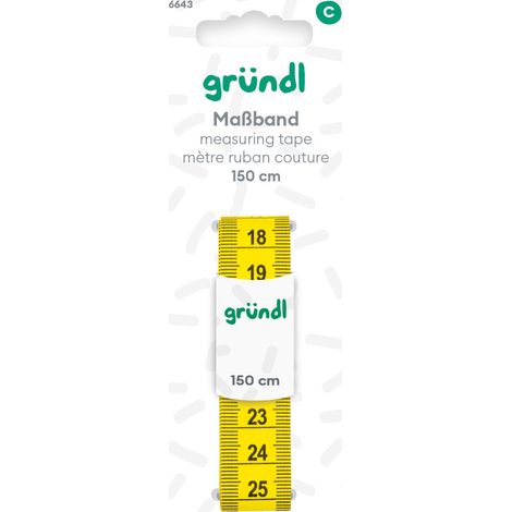 Gründl Maßband 150 cm gelb