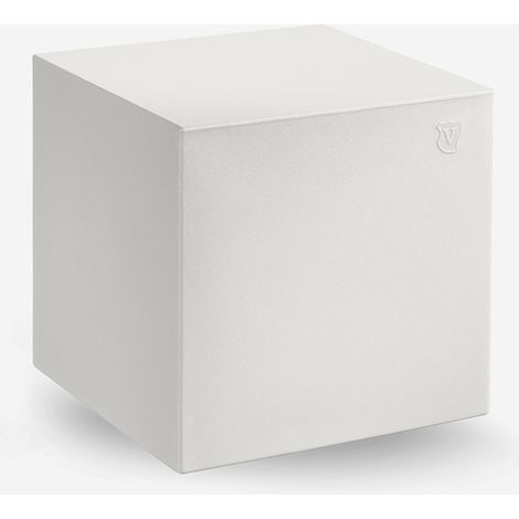 Externer Polietilen-Würfelpouf für Bar und Terrasse Blok 45 - Weiß