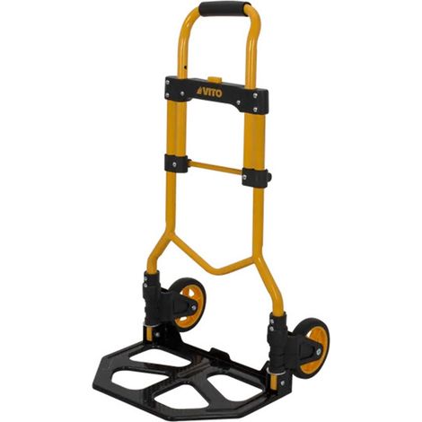 Chariot à roues Diable pliable Charge 80kg Mat réglable VITO (1/5)