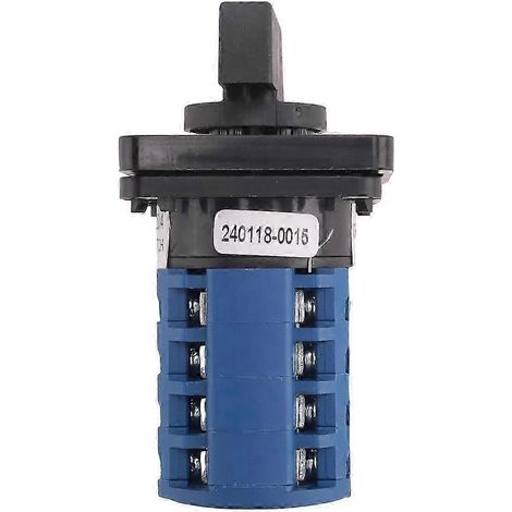 Interrupteur rotatif marche-arrêt-marche 3 positions 4 phases 20 A 500 V à double vitesse pour moteur, petit commutateur à cames LW8-20 (1/5)