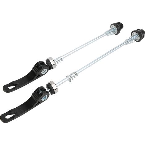 Paire de serrages rapides avant/arrière pour vélo de route et VTT, accessoire vélo noir (1/5)