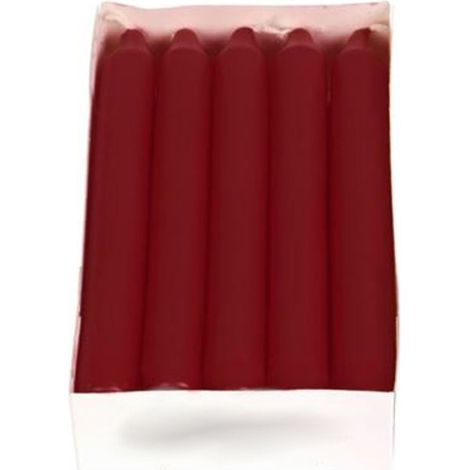 Tafelkerzen 10er-Set Bordeaux Stabkerzen Leuchterkerzen Tischdeko Kerzen