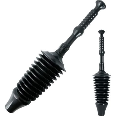 MP1600 Sturalavandini per WC da 1,6 galloni con accessorio a imbuto, nero (1/5)