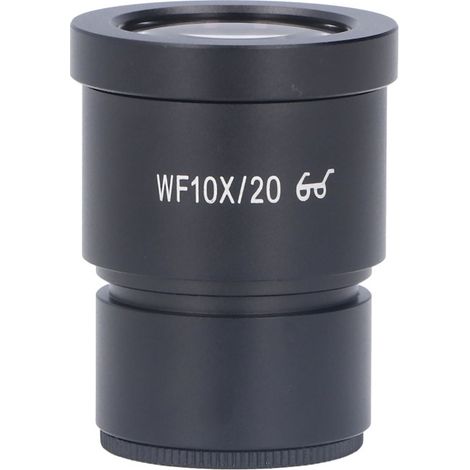 Objetivo de microscopio WF10X/20 para microscopios estereoscópicos de laboratorio, conexión de 30 mm, ocular gran angular con gran alivio ocular. (1/5)