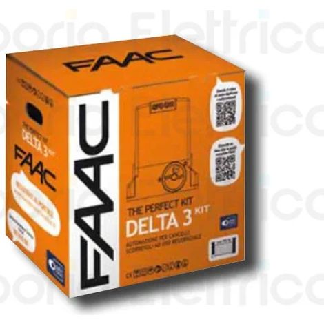 Kit d'automatisation pour portail coulissant FAAC DELTA 3 KIT 230V PERFECT 105918, capacité 900 kg (1/3)