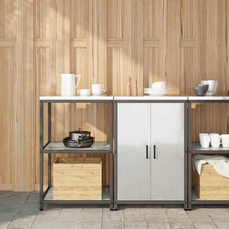 Aufbewahrungsset für die Küche 2 pcs Silber Verzinkter Stahl