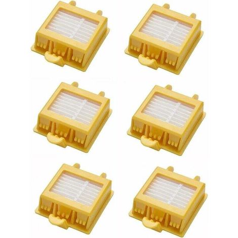 Confezione da 6 filtri di ricambio per robot aspirapolvere Roomba serie 700 (760, 770, 780, 790), compatibili e ad alte prestazioni. (1/5)
