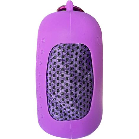 Serviette de Sport Refroidissante à Séchage Rapide 30x80 cm - Lot de 4 avec Étui Silicone Portable, Serviette Microfibre pour Fitness, Cyclisme et Plein Air (Violet)-lsw