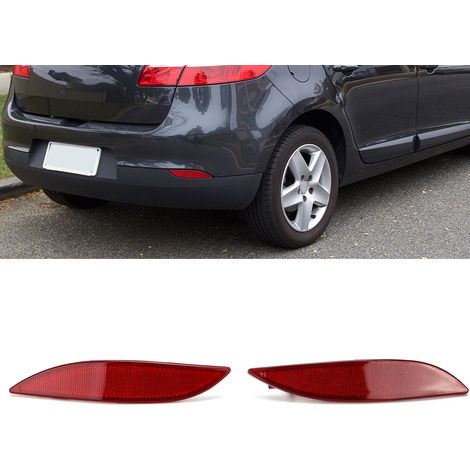 1 Paire de Catadioptres pour Renault Megane 3 Fluence, Code 265650004R - Pièce de Rechange Arrière (1/5)