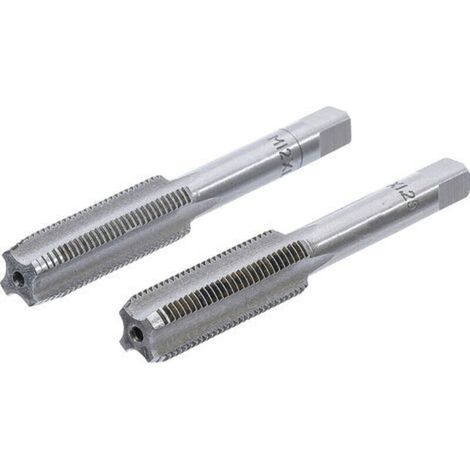 M12 x 1,25 Gewindebohrer und Schneideisen, Vorgewindebohrer und Schneideisen M12 x 1,25 mm, 2 Stück