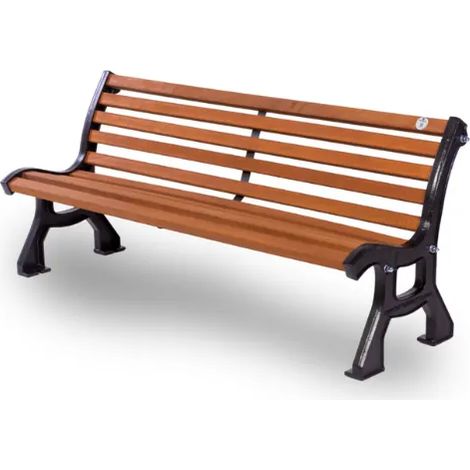 Panca Roma 524 legno metallo 170x62x78h schienale senza braccioli Giochipark - Roma Esotico