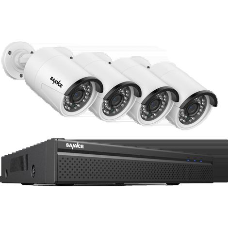 Système de Caméra de Sécurité, Résolution 8MP, Vision Nocturne jusqu'à 30m, Aucun-a, 8CH 4Pcs 5MP-a (1/2)