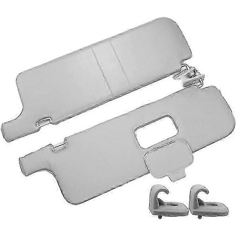 Pare-soleil intérieur avant gauche et droit avec clip de fixation, compatible avec Pajero Montero Shogun MKII V31 V32 V33 (1/5)