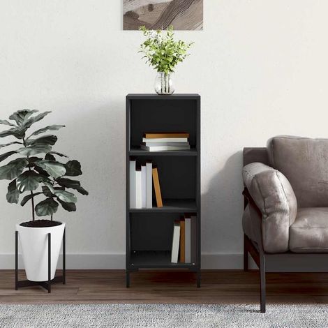 Sideboard Schwarz 34,5x32,5x90 cm Holzwerkstoff (1/5)