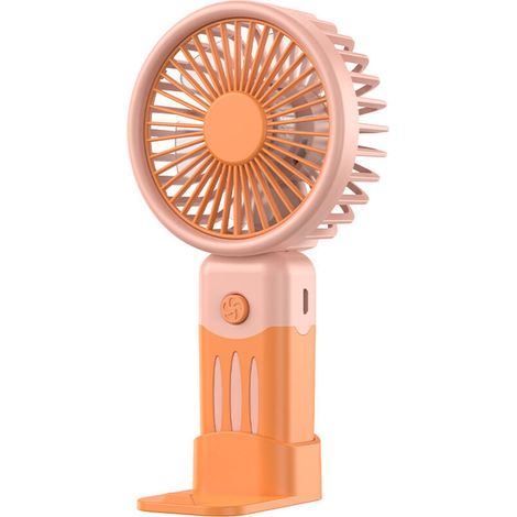 Mini ventilatore portatile pieghevole con funzione di ricarica USB – Ventilatore silenzioso e a basso consumo energetico, ideale per l'uso in viaggio, in ufficio e fuori casa - Crezuo