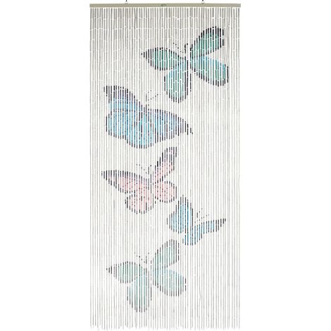 Maximex Tendaggi in bambù 90x200 cm motivi girasole e farfalla