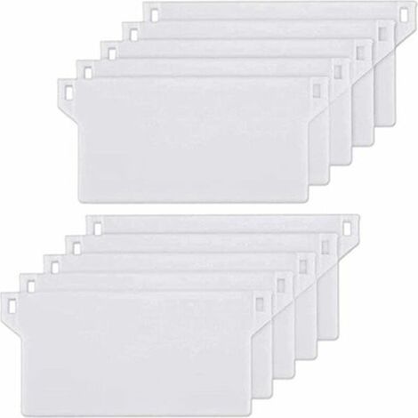 Ensemble de 10 lames verticales de remplacement pour store californien, blanc, largeur 127mm, lamelles en tissu plat, pièce détachée pour persienne verticale. (1/5)