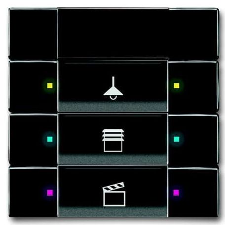 Poussoir 3 TouchesMf Avec Recepteur Ir Anthracite 2CKA006135A0156 ABB 587409