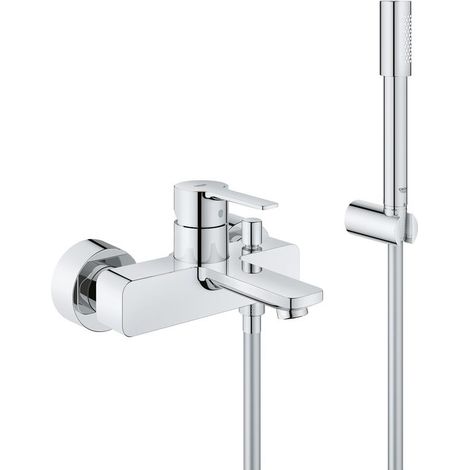 Grohe Lineare Einhand-Wannenbatterie, Wandmontage, Ausladung (1/5)