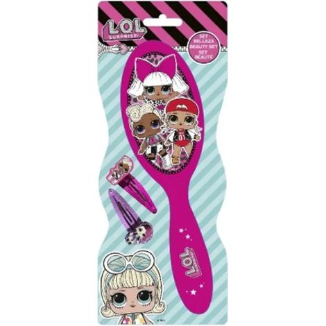 Cepillo Del Cabello, 2 clips Set Belleza Lol Surprise