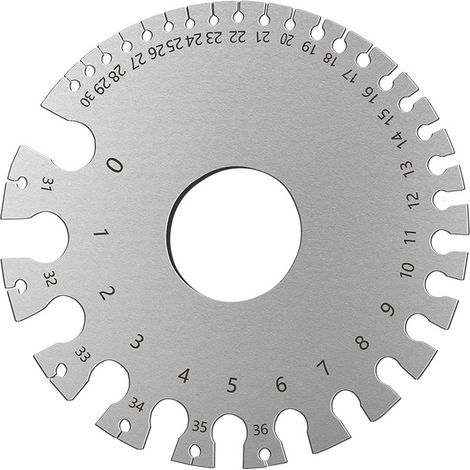 Set Dickenmesser aus rostfreiem Metall zur Inspektion und präzisen Messung von Schweißwerkzeugen für Metallblechkabel