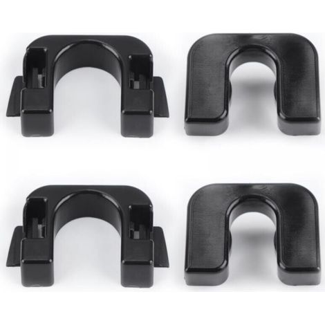 Pair 2 Jeu 1539663 de Fixation Plage Arrière Couvercle de Coffre 015532109E Compatible avec Ford Fiesta MK3 Mk7 Mk8 B-Max C-max pour Housse de Coffre à Bagages, en Plastique