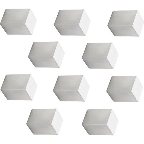 10 Stück Möbelknöpfe NEATH Länge 20 mm Höhe 28 mm Edelstahl gebürstet Edelstahlknopf Schubladengriff (1/5)