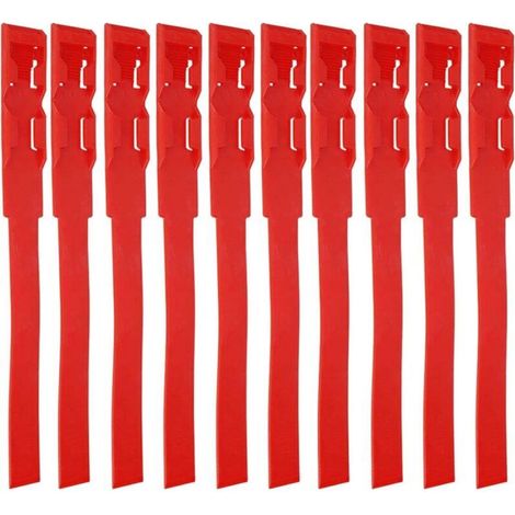 Bracelets d'identification pour vaches, 10 pièces, colliers d'identification pour bétail (rouge) (1/5)