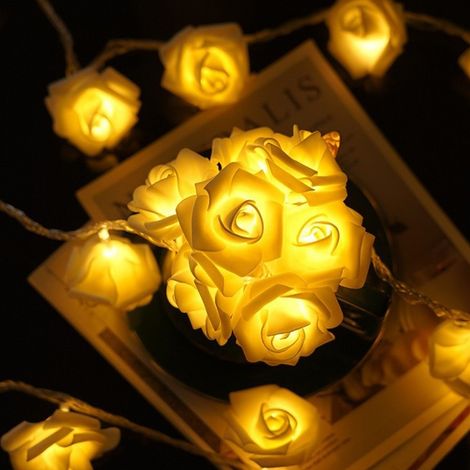 Guirlande lumineuse LED 3 m avec 20 mini guirlandes lumineuses LED, étanche, à piles, 2 modes d'éclairage, pour Noël (1/5)