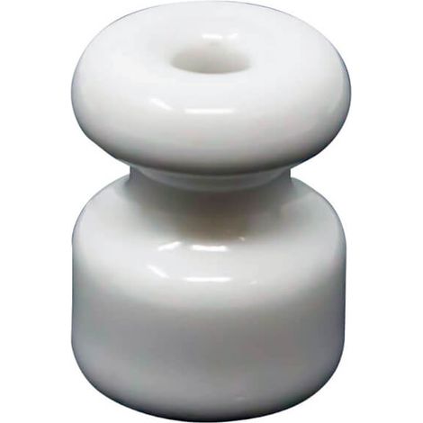 Isolatore di corrente Electraline porcellana d.16 pz.4