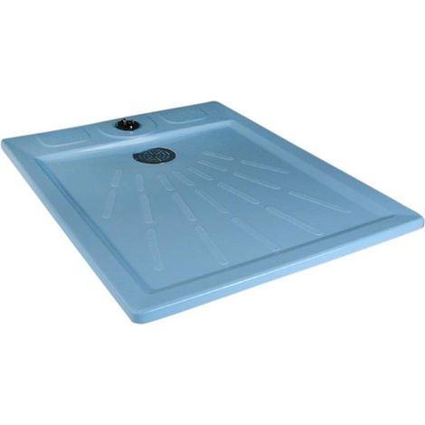 Piatto doccia classico rettangolare con ancoraggio Ø43, dimensioni 100 x 80 cm. (1/2)