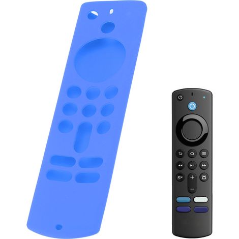 Blaue Silikon-Schutzhülle für die Fernbedienung, kompatibel mit Amazon Fire TV Stick (3. Generation, 2021). (1/5)
