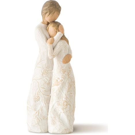 Figura esculpida y pintada a mano "A mi lado", un regalo para una mujer, madre, novia, esposa. (1/4)