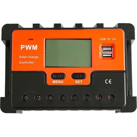 TRADE SHOP - Regolatore Carica Solare Pwm Q-kz030 Antishock 12v Scarica 30a Con Display Lcd - (1/5)