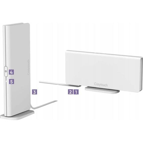 Atlantic – Tête thermostatique pour radiateur Bridge Cozytouch – Connexion wifi sans câble – Pilotage d'appareils connectés