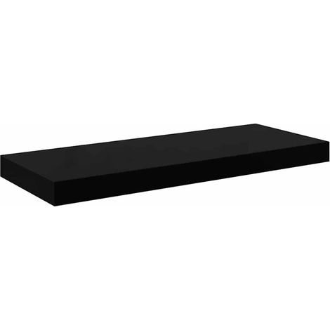 Maison Exclusive - Schweberegal Hochglanz-Schwarz 60x23,5x3,8 cm (1/5)