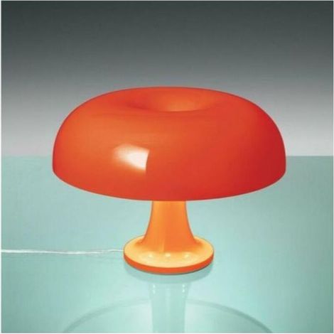 SABIR lampe de table champignon Lampe de table en polycarbonate,4 sources lumineuses LED gratuites,Orange (1/5)