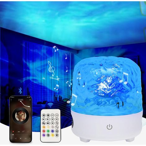 Projecteur Ciel Étoilé, Projecteur Galaxie avec haut-parleur de musique Bluetooth, 16 effets lumineux, Télécommande, Projecteur de Ocean Plafond RGB Veilleuse Lampe pour Chambre à Coucher (1/5)