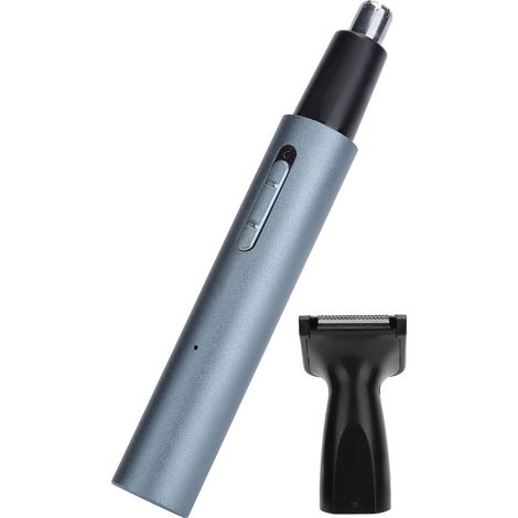 Tondeuse électrique pour poils du nez rechargeable en aluminium, épilateur visage homme, coupe-oreilles et sourcils, outil de rasage précis USB (1/5)