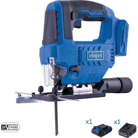 Sierra calar 20v bateria 2.0Ah y cargador ixes Scheppach c-js220-x