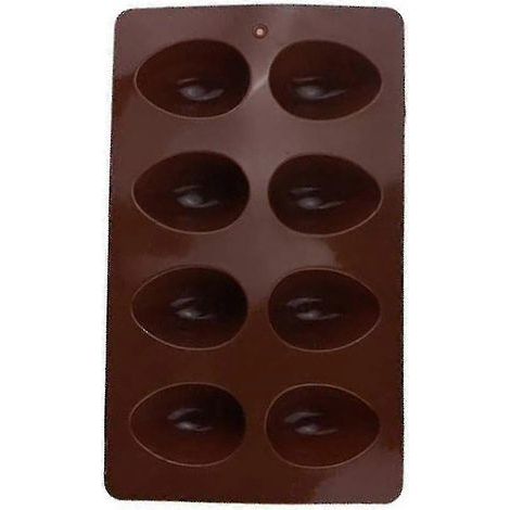 Moule à 8 œufs en silicone pour pâtisserie, chocolat, pudding et bac à glaçons.